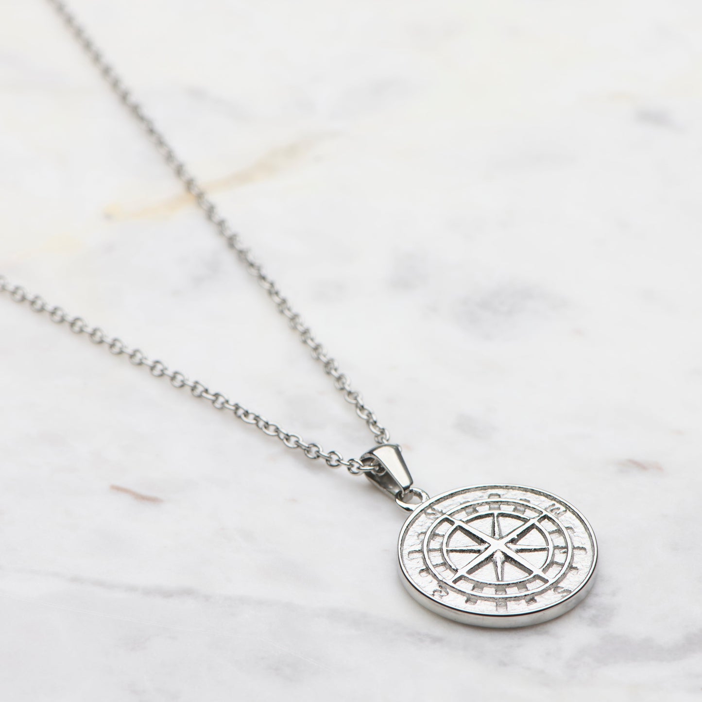 Waverley Compass - Silver chain