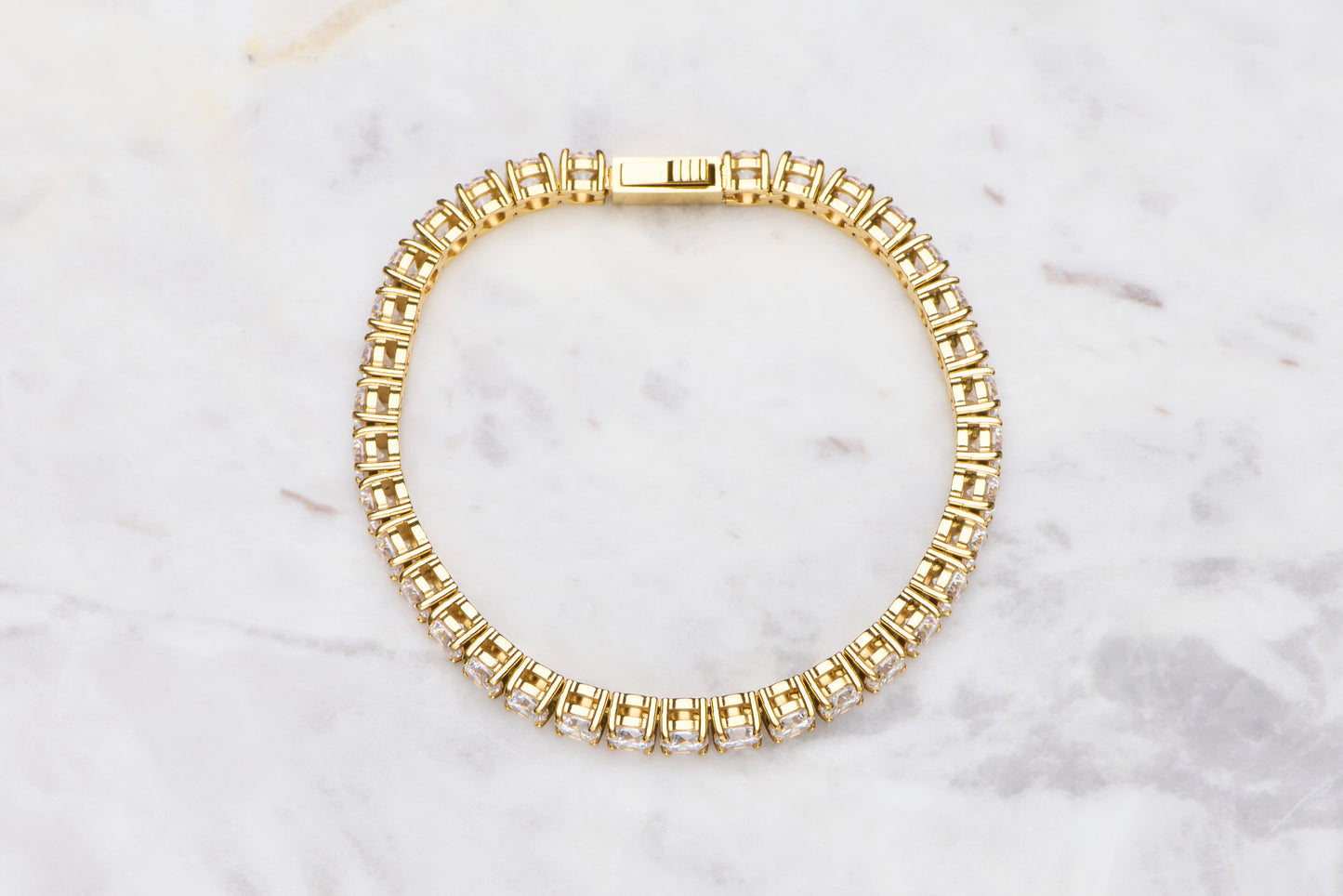 Iced Tennis Bracelet - Gold Waverley jewellery | Australia