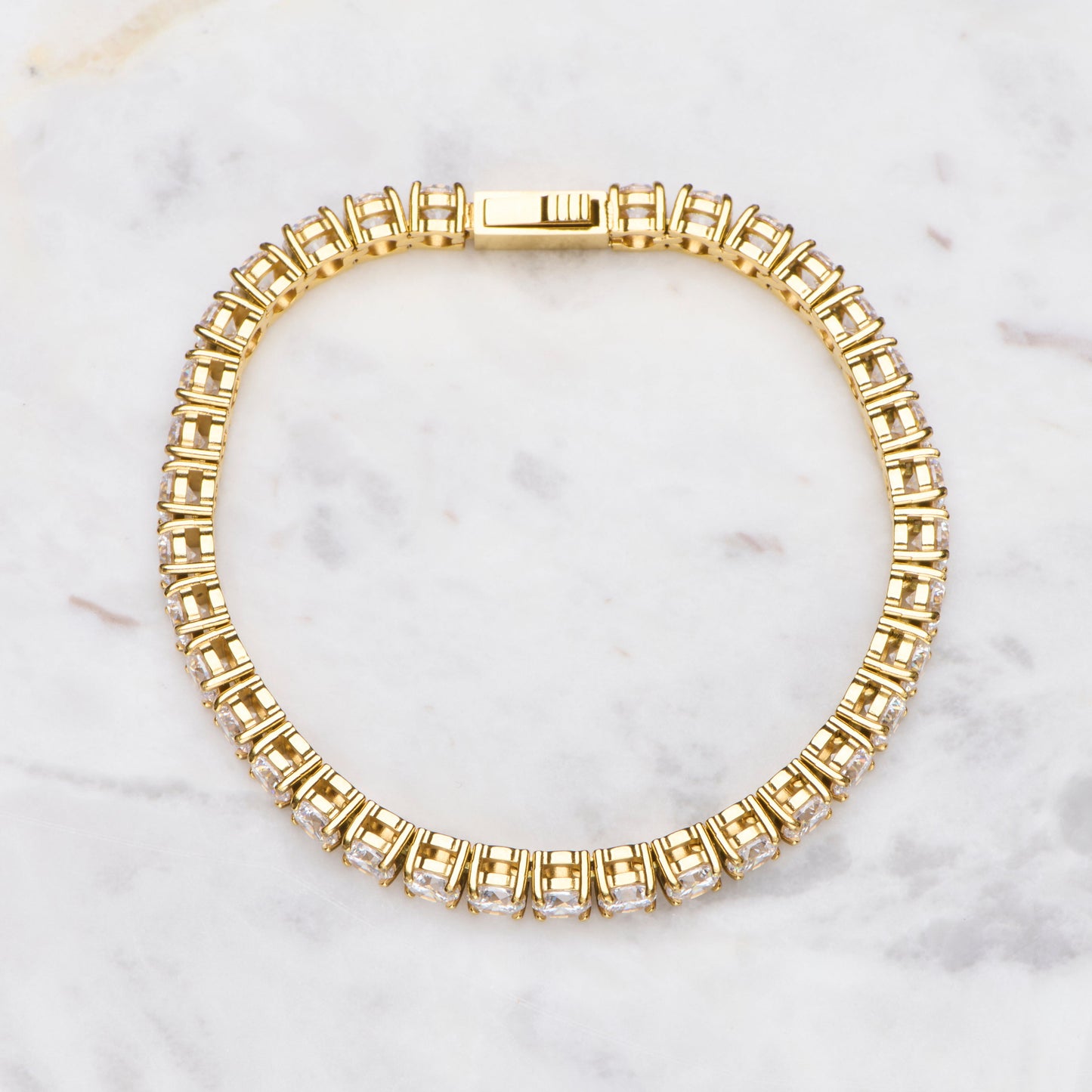 Iced Tennis Bracelet - Gold Waverley jewellery | Australia