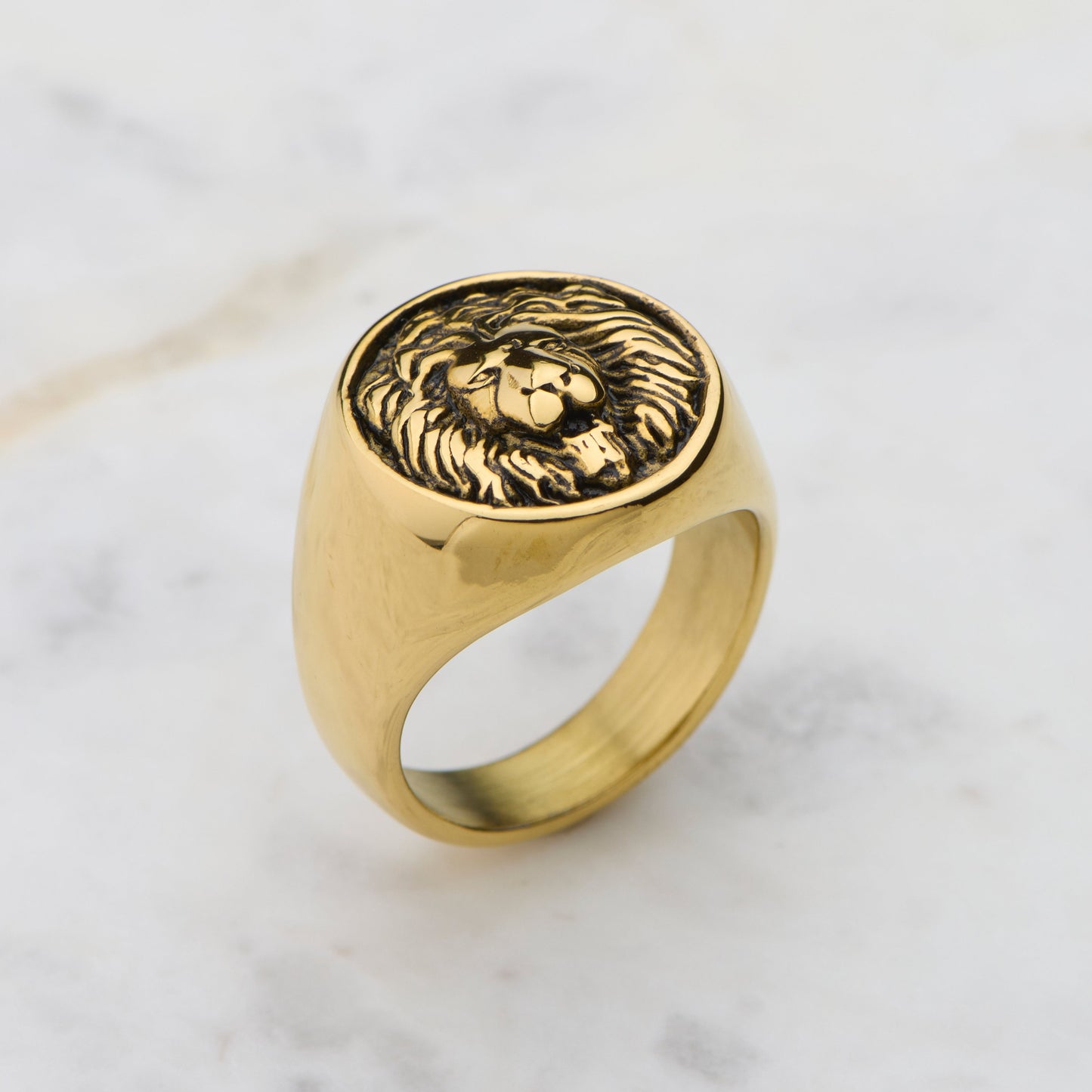 Lion Embossed - Gold