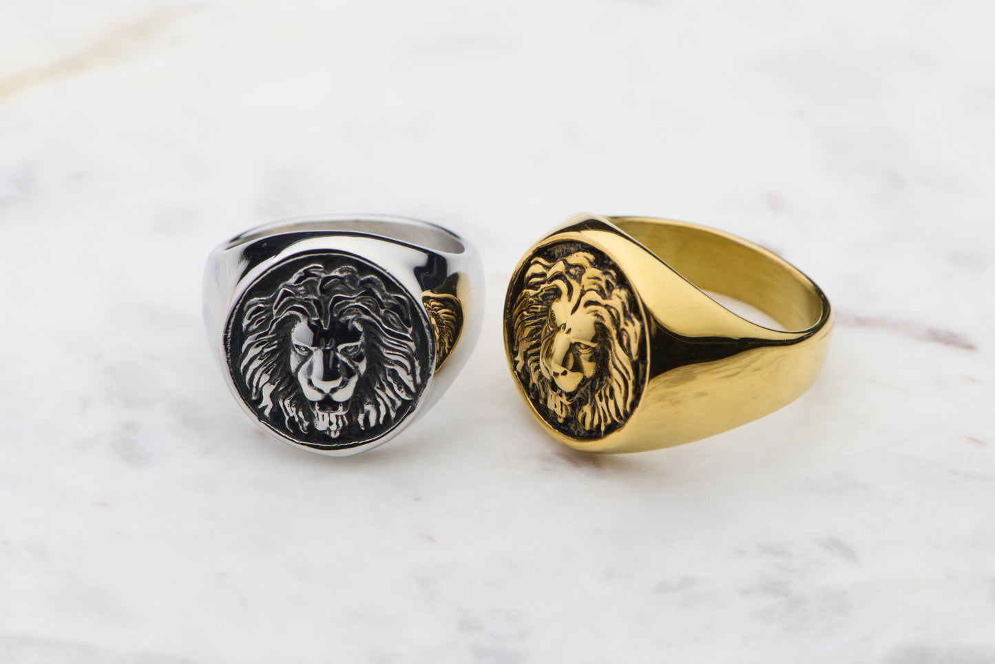 Lion Embossed - silverv - Gold