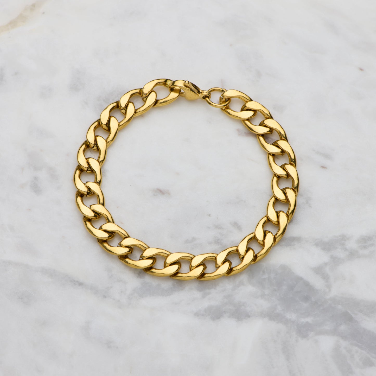 Cuban Link gold Bracelet - 8mm