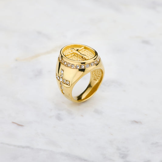 Crucifix ring  - Gold