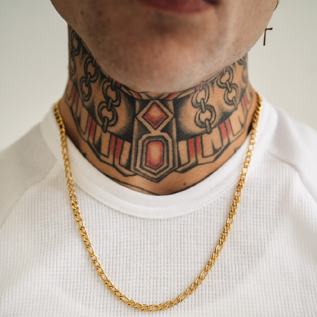 Figaro gold Chain for mens - 5mm