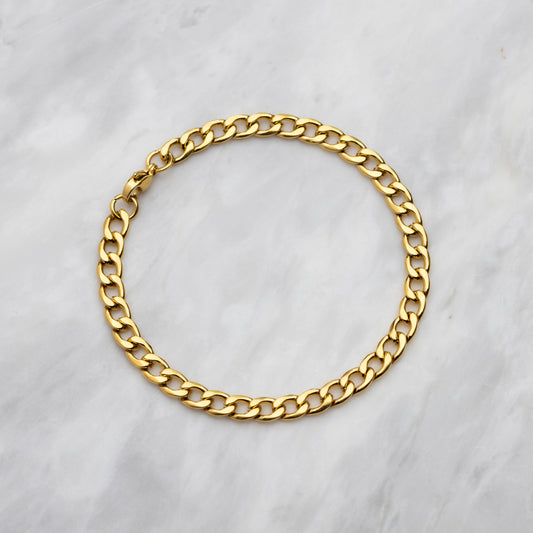 Cuban Link Bracelet gold - 5mm
