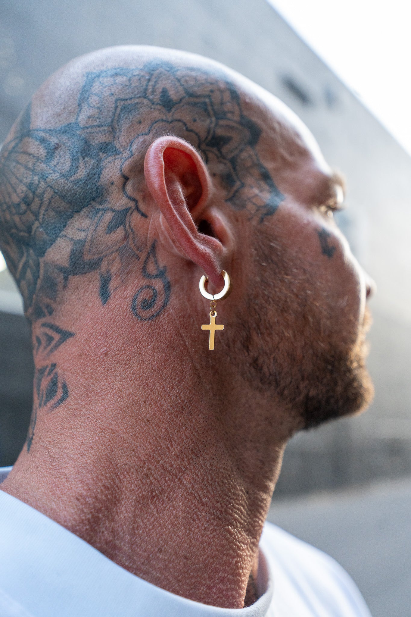 Drop Cross - Gold