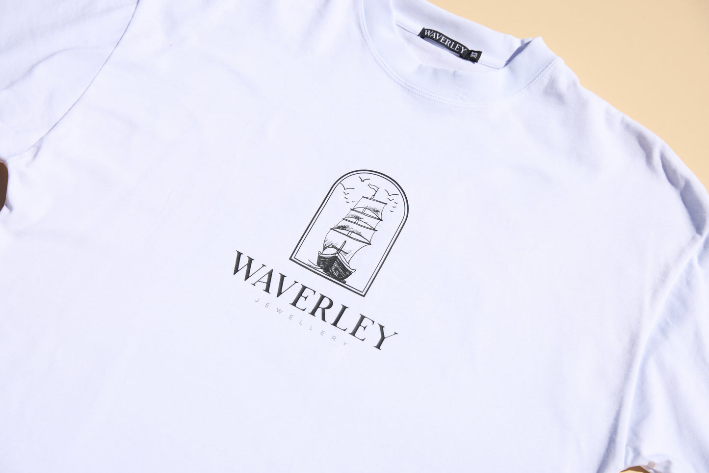 Unisex Box Tee - White Waverley jewellery
