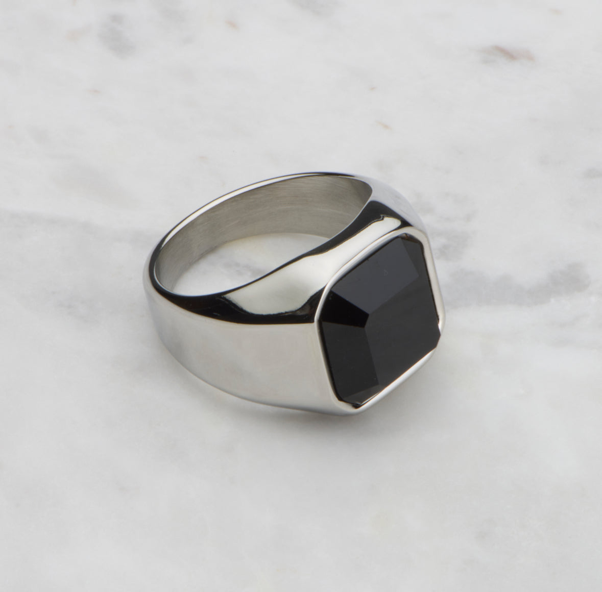 Onyx Signet - Silver