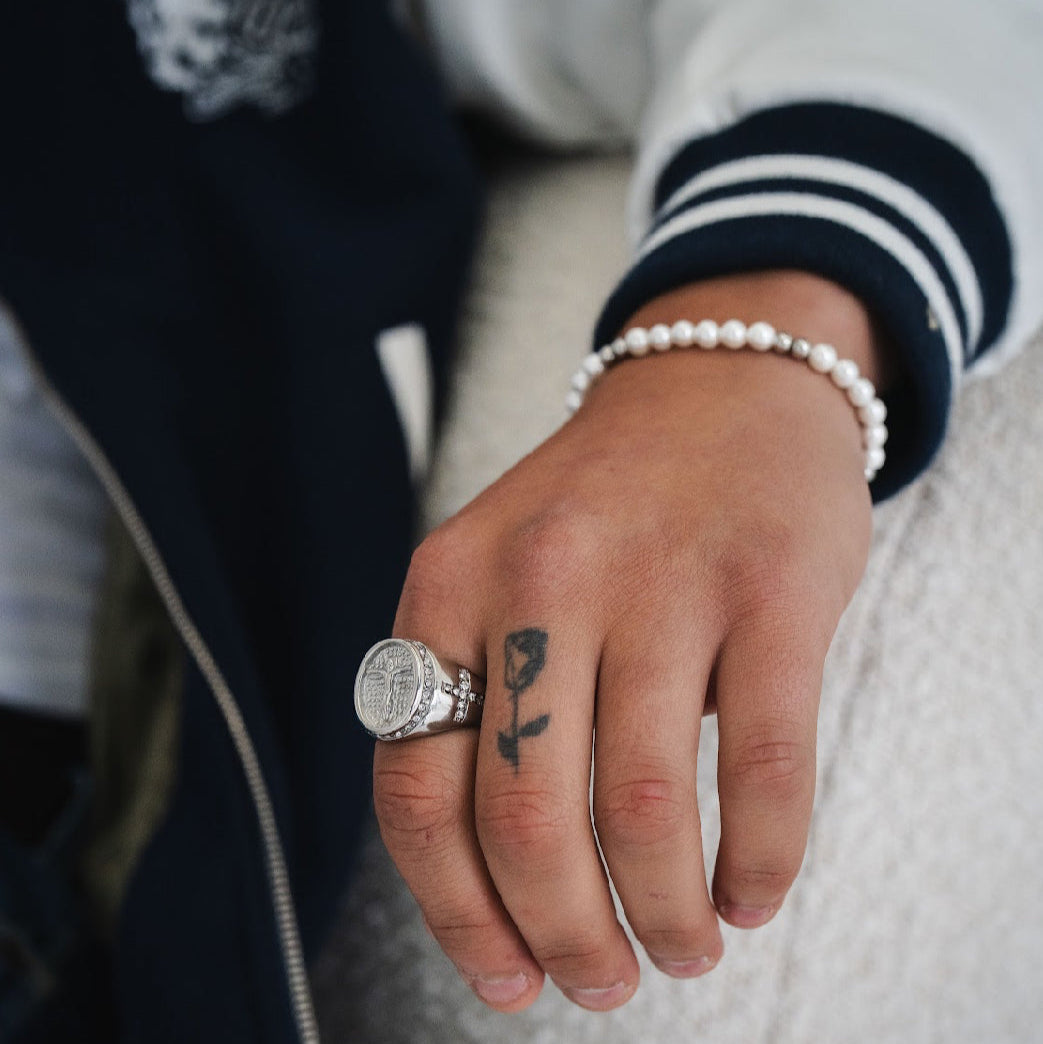 Crucifix ring - Silver for mens