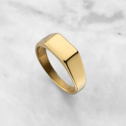 Portsea Square Signet - Gold