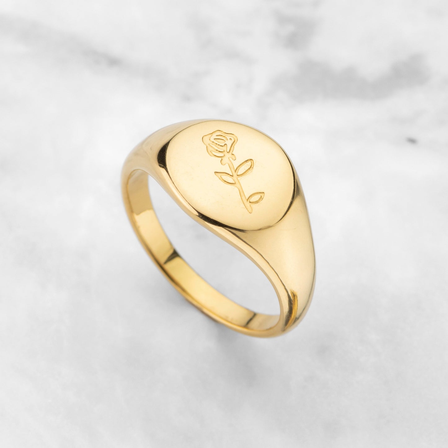 Sorrento Rose signet - Gold