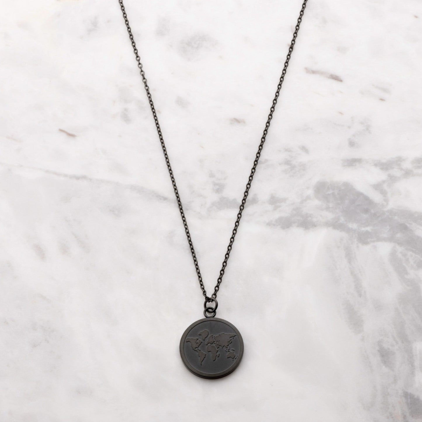 Globe Charm - Black