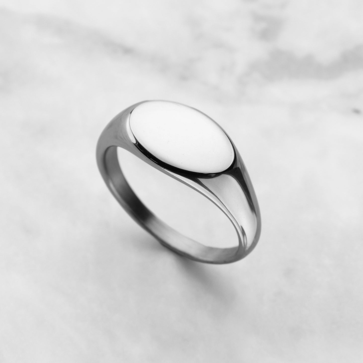 Balmain Oval Signet - Silver Waverley jewellery