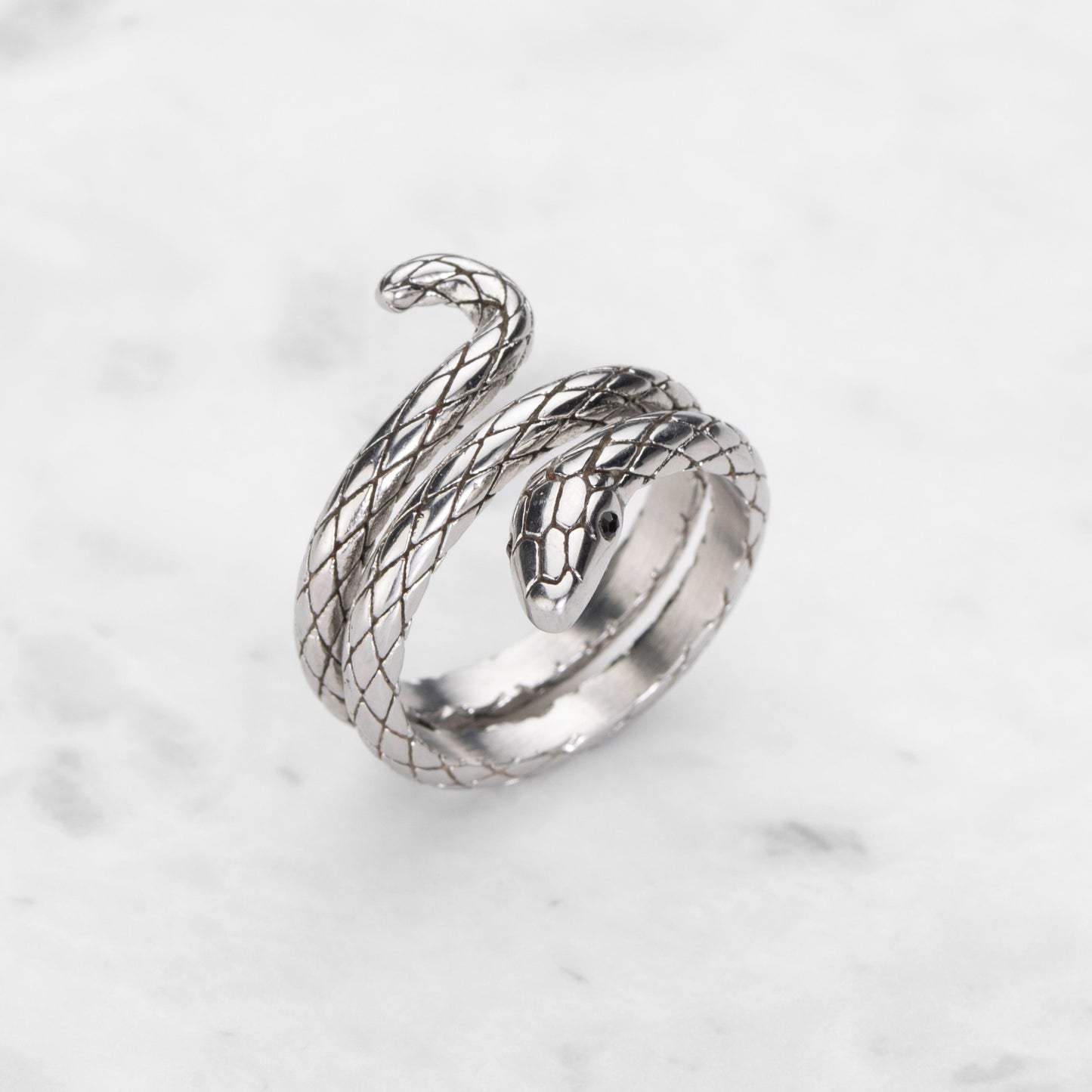 Stealth Serpent - Silver Ring
