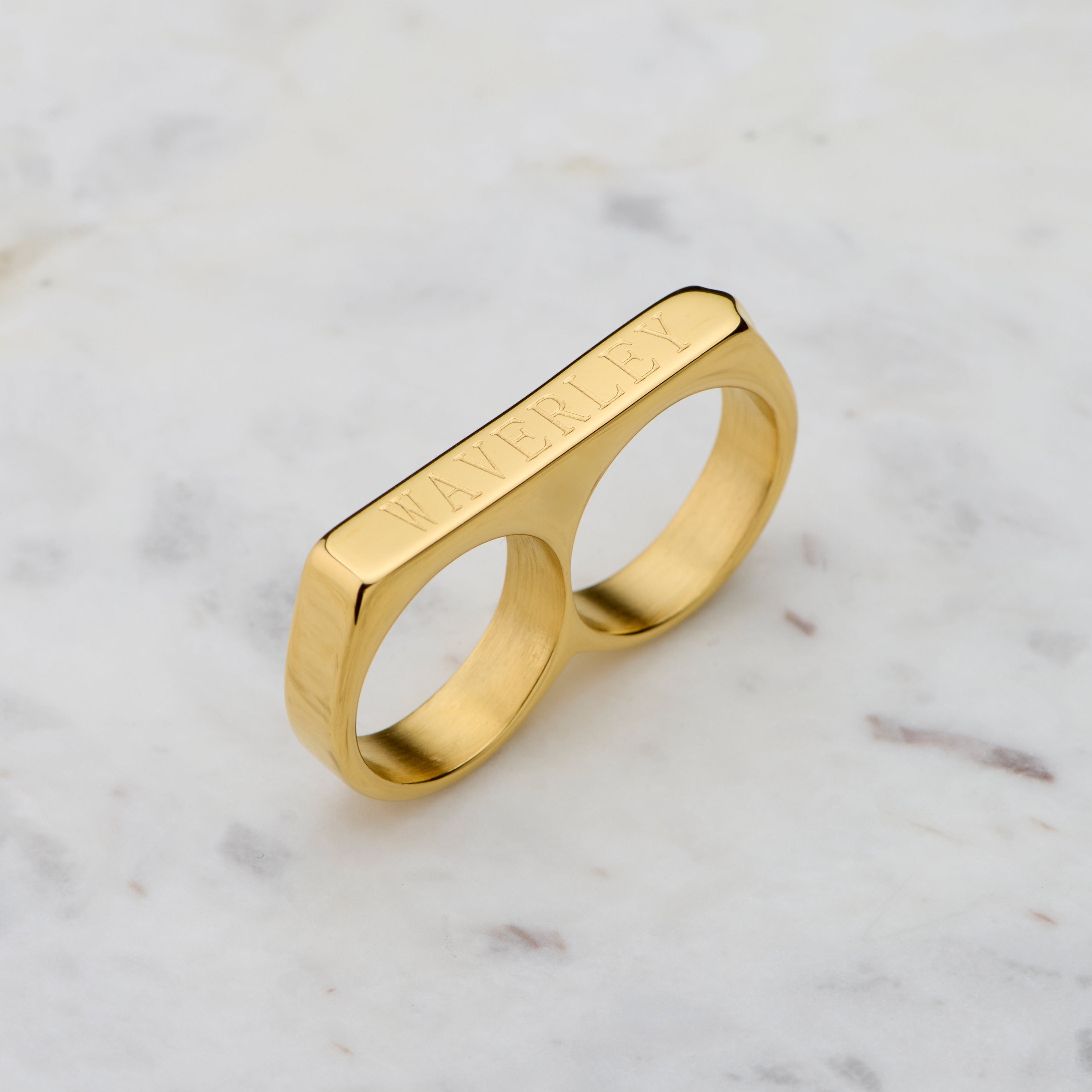 Gold Double bay Ring Online – Waverley Jewellery