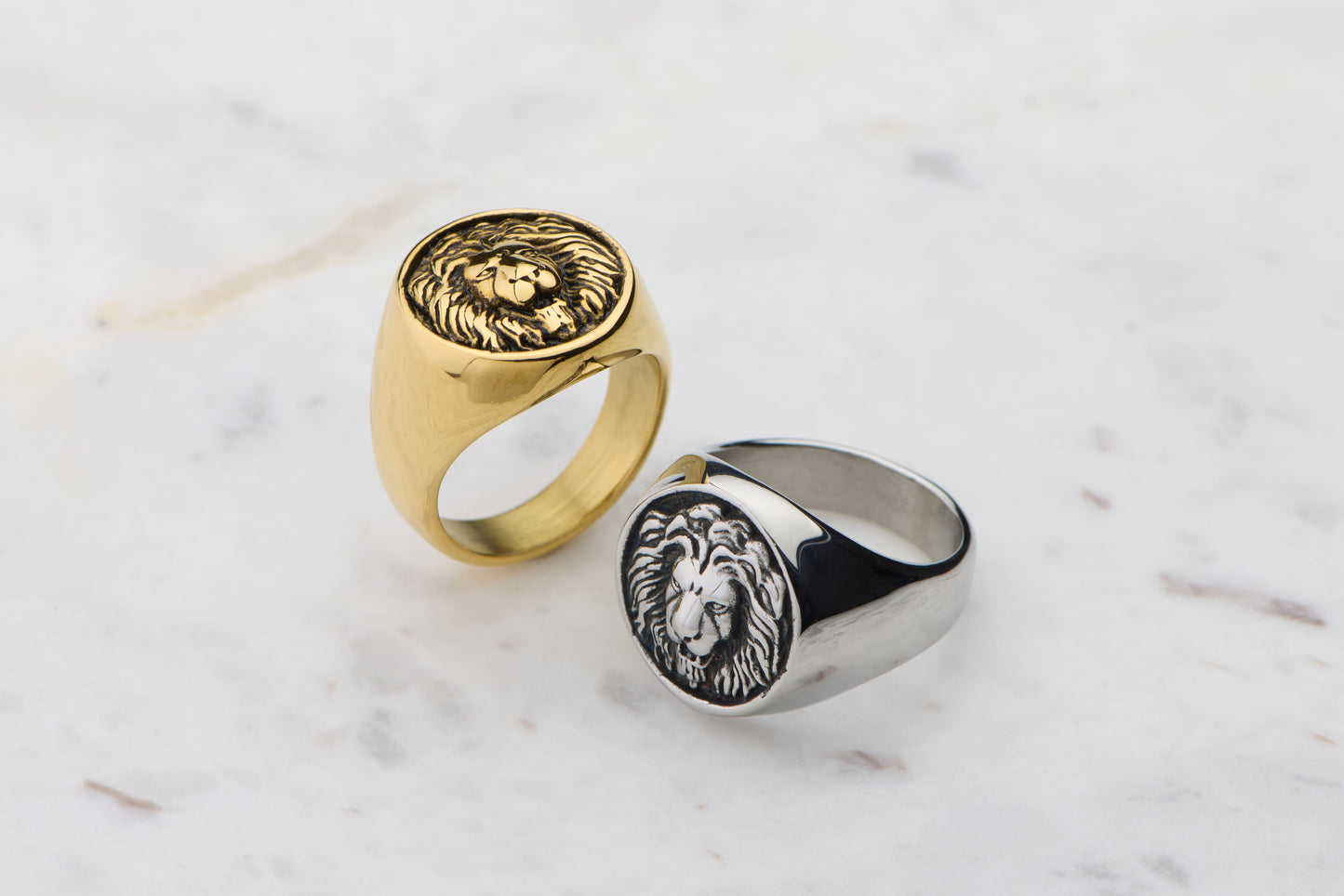Lion Embossed - Silver