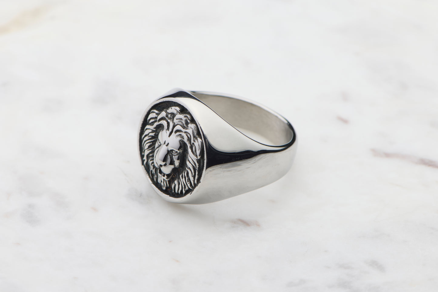 Lion Embossed - Silver