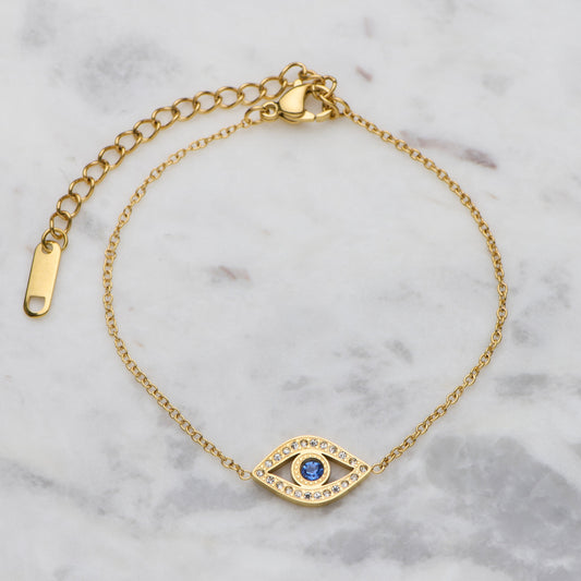 Evil eye bracelet - Gold