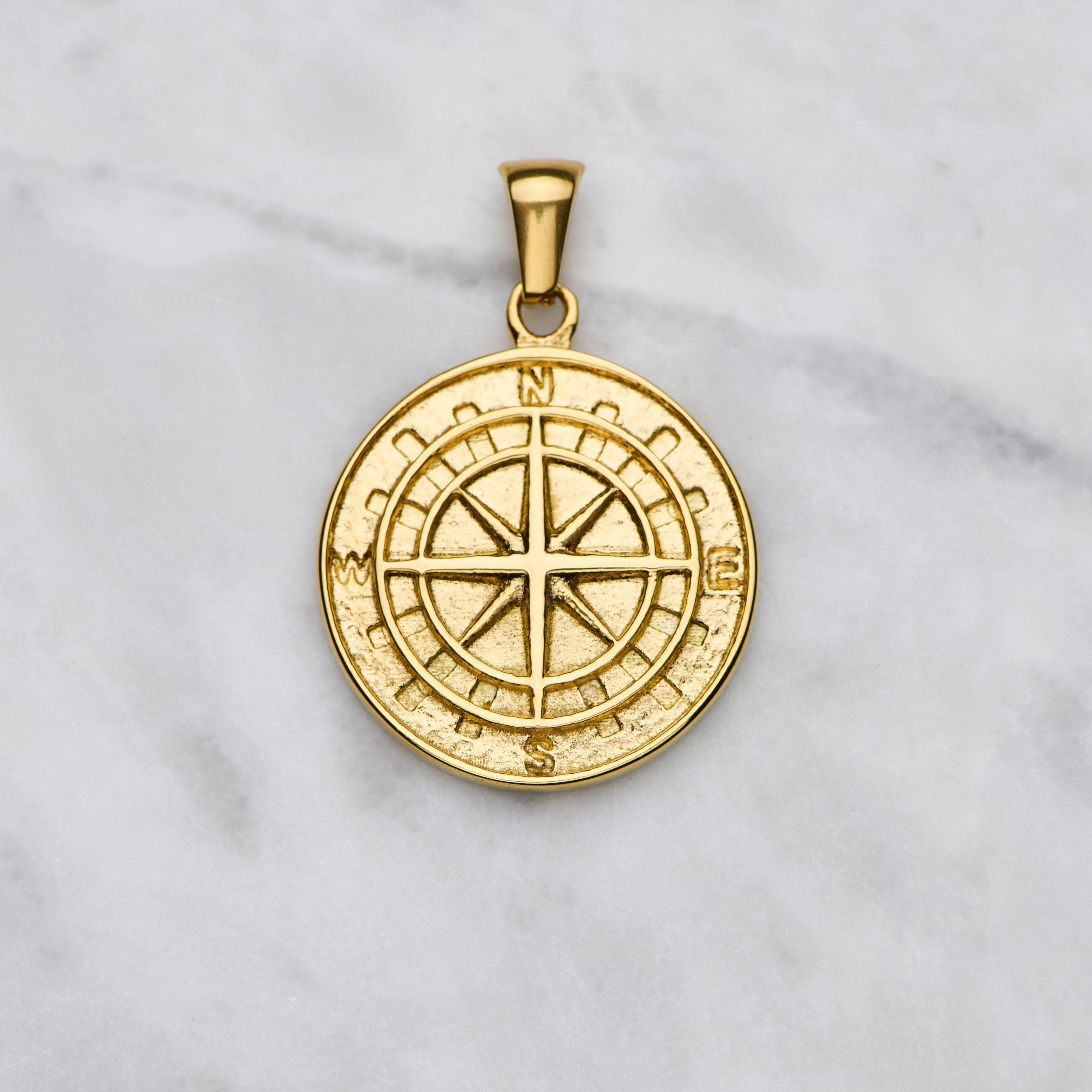 Compass Orb Compass Pendant - Gold – Waverley Jewellery