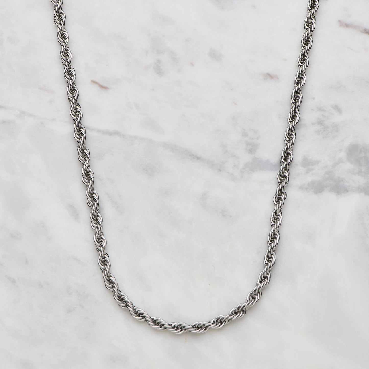 Rope Chain Set - Silver