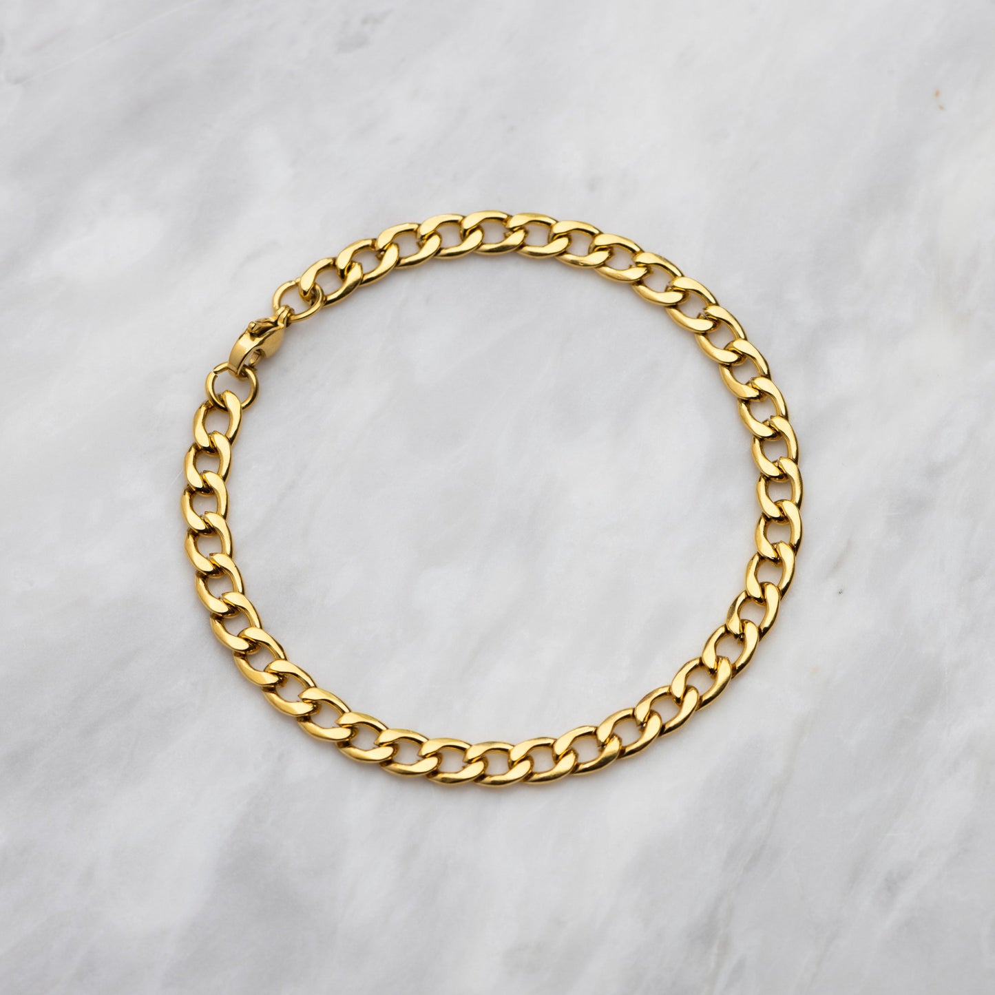 5mm Gold Cuban Bracelet