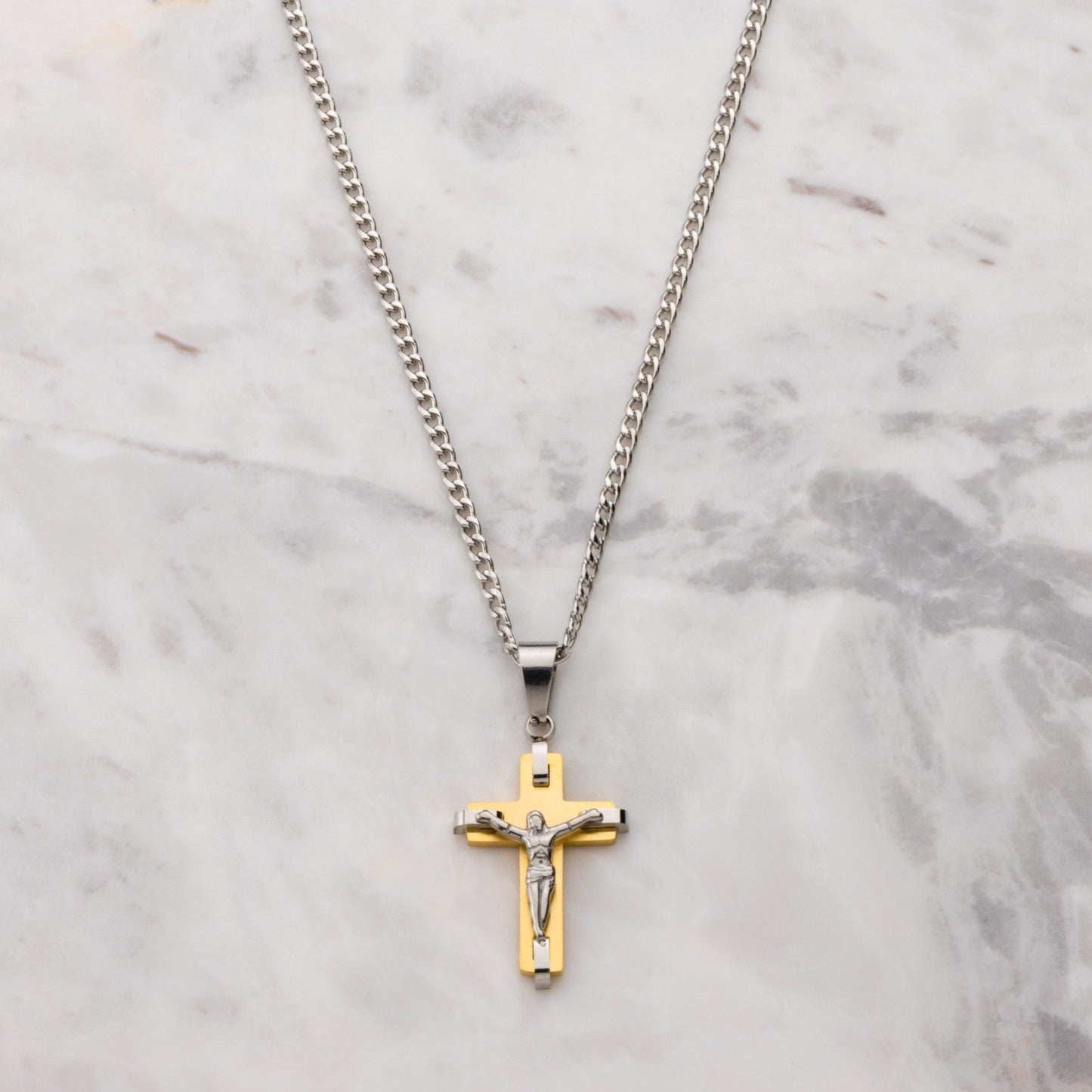 Coogee Crucifix - Gold/silver