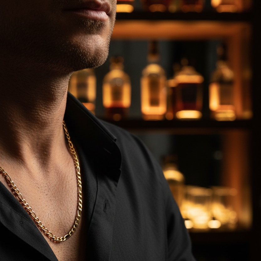 Figaro Chain — Whiskey Bar Detail Shot