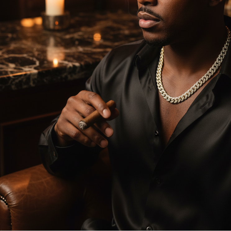 Iced Cuban Link Chain - Cigar Bar