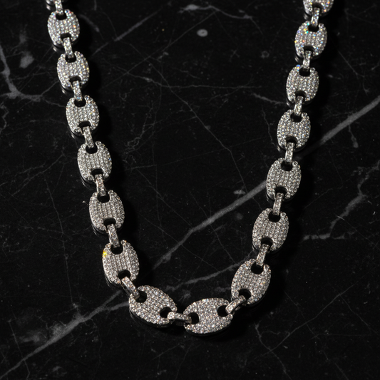 Puff Anchor Chain - Black Marble